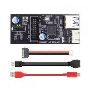 Type-C USB-C & 19/20Pin Header to USB 3.0 20Pin & Type-E Dual Ports Female PCBA Type Adapter Splitter HUB 5Gbps Type-C USB-C & 19/20Pin Header to USB 3.0 20Pin & Type-E Dual Ports Female PCBA Type Adapter Splitter HUB 5Gbps