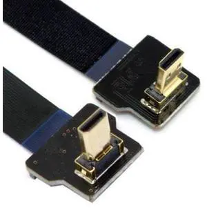 CYFPV 90 Degree Down Angled FPV Micro HDMI Male to Up Angled Micro HDMI FPC Flat Cable 10cm for FPV HDTV Multicopter Aerial Photography CYFPV 90 Degree Down Angled FPV Micro HDMI Male to Up Angled Micro HDMI FPC Flat Cable 10cm for FPV HDTV Multicopter Aerial Photography