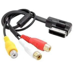 HKCY CA-027 AMI MMI to 3 RCA Audio Video Cable Female DVD video and audio input cable For Audi A1 A7 A8 VW Car HKCY CA-027 AMI MMI to 3 RCA Audio Video Cable Female DVD video and audio input cable For Audi A1 A7 A8 VW Car