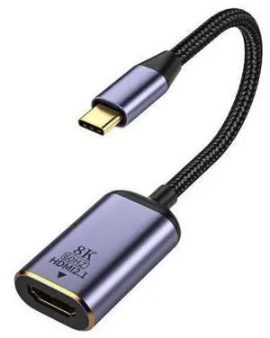 HKCY UC-006-H8K USB4 USB-C Type-C Source to Female HDMI 2.1 Cable Display 8K 60HZ UHD 4K HDMI Male Monitor HKCY UC-006-H8K USB4 USB-C Type-C Source to Female HDMI 2.1 Cable Display 8K 60HZ UHD 4K HDMI Male Monitor