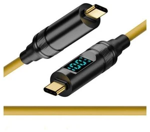 2.0M Smart LED Display USB-C USB4 Cable 20Gbps 100W 8K for Laptop Disk Phone Type-C Male to Male Cable Power & Data 2.0M Smart LED Display USB-C USB4 Cable 20Gbps 100W 8K for Laptop Disk Phone Type-C Male to Male Cable Power & Data