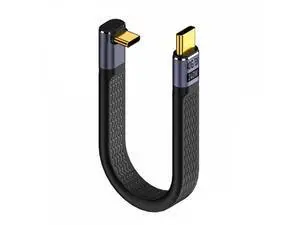 Up Angled 240W Type-C USB-C Male to Male USB4 40Gbps 100W 8K Flat Slim FPC Data Cable for Laptop Phone 13cm Up Angled 240W Type-C USB-C Male to Male USB4 40Gbps 100W 8K Flat Slim FPC Data Cable for Laptop Phone 13cm