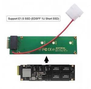 SM Ruler 1U GEN-Z EDSFF Short SSD E1.S to NVMe NGFF M-key 4X Host Carrier Adapter with Power SM Ruler 1U GEN-Z EDSFF Short SSD E1.S to NVMe NGFF M-key 4X Host Carrier Adapter with Power