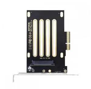 PCI-E 4.0 x4 Lane PCI Express Host to U.3 U3 Kit SFF-8639 SSD Adapter for Motherboard Compatible with PM1735 NVMe PCIe SSD PCI-E 4.0 x4 Lane PCI Express Host to U.3 U3 Kit SFF-8639 SSD Adapter for Motherboard Compatible with PM1735 NVMe PCIe SSD
