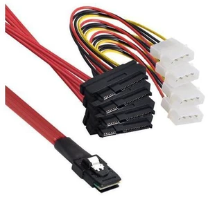 Mini-SAS SFF-8087 to 4 SAS Cable 3.28 Ft MINI SAS 36P TO 4 SAS,support 10gbps Mini-SAS SFF-8087 to 4 SAS Cable 3.28 Ft MINI SAS 36P TO 4 SAS,support 10gbps