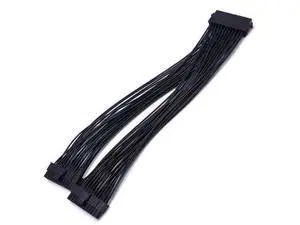 ATX 24Pin 1 To 2 Port Power Supply Extension Cable PSU Male To Female Splitter 24PIN Extension Cable ATX 24Pin 1 To 2 Port Power Supply Extension Cable PSU Male To Female Splitter 24PIN Extension Cable
