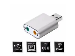 1pcs Audio Sound Card Adpater Mini External USB 2.0 7.1 CH Virtual Audio Sound Card Adapter Converter for Notebook PC 1pcs Audio Sound Card Adpater Mini External USB 2.0 7.1 CH Virtual Audio Sound Card Adapter Converter for Notebook PC