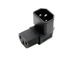 Up Direction Right Angled 90 Degree IEC Female C13 to IEC Male C14 Power Adapter Up Direction Right Angled 90 Degree IEC Female C13 to IEC Male C14 Power Adapter