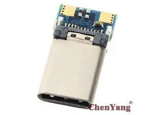 USB 3.1 Type C USB-C DIY 24pin Male Plug Connector SMT type with PC Board USB 3.1 Type C USB-C DIY 24pin Male Plug Connector SMT type with PC Board
