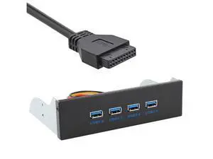 Motherboard 20Pin Connector Cable for 5.25" CD-ROM Bay to USB 3.0 HUB 4 Ports Front Panel Motherboard 20Pin Connector Cable for 5.25" CD-ROM Bay to USB 3.0 HUB 4 Ports Front Panel