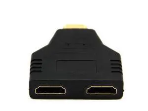 1080P 1 HDMI-compatible Male In to 2 Female Out HD 1.4 Switch Splitter Adapter 1x2 Video Converter for PC Laptop 1080P 1 HDMI-compatible Male In to 2 Female Out HD 1.4 Switch Splitter Adapter 1x2 Video Converter for PC Laptop