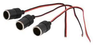 1pcs 12V/24V 10A Power Cigarette Lighter Connector Plug with Female Socket Plug Red Light Car Navigation Car Charger Plug 1pcs 12V/24V 10A Power Cigarette Lighter Connector Plug with Female Socket Plug Red Light Car Navigation Car Charger Plug