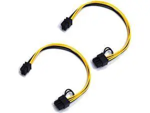 Endlesss 6 Pin Male to 8 Pin (6+2) Male PCIe Adapter Power Cable PCI Express Extension Cable 12.5 Inches (2 Pack) Endlesss 6 Pin Male to 8 Pin (6+2) Male PCIe Adapter Power Cable PCI Express Extension Cable 12.5 Inches (2 Pack)