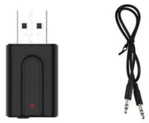Bluetooth Audio Receiver Transmitter Bluetooth 5.0 Stereo Music 3.5mm AUX Jack 2-in-1 USB Wireless Receiver Adapter for TV PC Bluetooth Audio Receiver Transmitter Bluetooth 5.0 Stereo Music 3.5mm AUX Jack 2-in-1 USB Wireless Receiver Adapter for TV PC