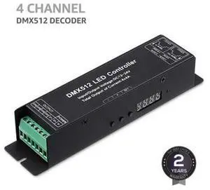 Led Controller with Display Digital Tube Dmx512 Decoder Driver Dimmer Dc 12 24V 3X4A for Rgb Led Strip Lights (3 Channel) Led Controller with Display Digital Tube Dmx512 Decoder Driver Dimmer Dc 12 24V 3X4A for Rgb Led Strip Lights (3 Channel)