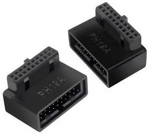 Motherboard USB 3.0 20Pin Male to Female Extension Adapter Up & Down Angled 90 Degree Overmold 1Set/2Pcs Motherboard USB 3.0 20Pin Male to Female Extension Adapter Up & Down Angled 90 Degree Overmold 1Set/2Pcs