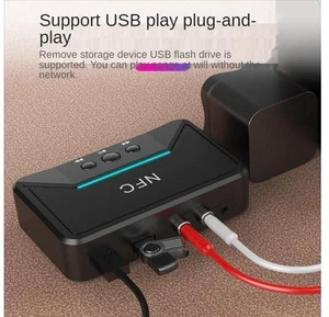 Wireless Bluetooth-compatible 5.0 Receiver Adapter NFC 3.5mm RCA Audio Music AUX Dongle Stereo Receptor for Amplifier Speaker Wireless Bluetooth-compatible 5.0 Receiver Adapter NFC 3.5mm RCA Audio Music AUX Dongle Stereo Receptor for Amplifier Speaker