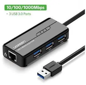 Ugreen USB Ethernet Adapter Hub USB 3.0 to RJ45 Lan 10/100/1000M Network Card for Xiaomi Mi Box 3/S USB Lan For Macbook Ugreen USB Ethernet Adapter Hub USB 3.0 to RJ45 Lan 10/100/1000M Network Card for Xiaomi Mi Box 3/S USB Lan For Macbook
