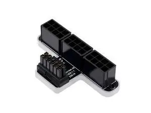 ATX3.0 12VHPWR 12+4P 600W 180 Degree Power Adapter Connector Converter for Desktops 3x8P to 40 Series Graphics Card(PH316 38A) ATX3.0 12VHPWR 12+4P 600W 180 Degree Power Adapter Connector Converter for Desktops 3x8P to 40 Series Graphics Card(PH316 38A)