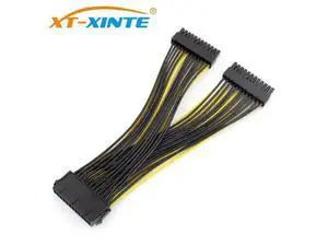 20+4Pin Dual PSU Power Supply Cable 24Pin ATX Motherboard Adapter Connector Extension Cables 18AWG Line for Mining Miner 20cm 20+4Pin Dual PSU Power Supply Cable 24Pin ATX Motherboard Adapter Connector Extension Cables 18AWG Line for Mining Miner 20cm