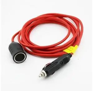 OIAGLH 3.6m/12ft 1.8m/6ft 12V/24V Car Cigarette Lighter Power Plug Socket Copper Cord Adapter Extension Wire Cable OIAGLH 3.6m/12ft 1.8m/6ft 12V/24V Car Cigarette Lighter Power Plug Socket Copper Cord Adapter Extension Wire Cable