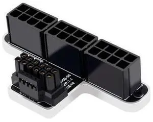 ATX3.0 12VHPWR 12+4P 600W 180 Degree Power Adapter Connector Converter for Desktops 3x8P to 40 Series Graphics Card(PH316 38B) ATX3.0 12VHPWR 12+4P 600W 180 Degree Power Adapter Connector Converter for Desktops 3x8P to 40 Series Graphics Card(PH316 38B)