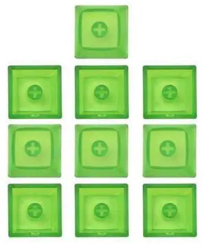 Crystal Keycaps PBT Backlit Keycaps w/ Transparent Layer for Mechanical Keyboard(Transparent Green) Crystal Keycaps PBT Backlit Keycaps w/ Transparent Layer for Mechanical Keyboard(Transparent Green)