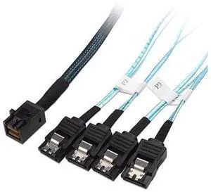 Internal Mini SAS HD to SATA SFF8643 to SATA Forward Breakout 33 Feet 1m Internal Mini SAS HD to SATA SFF8643 to SATA Forward Breakout 33 Feet 1m