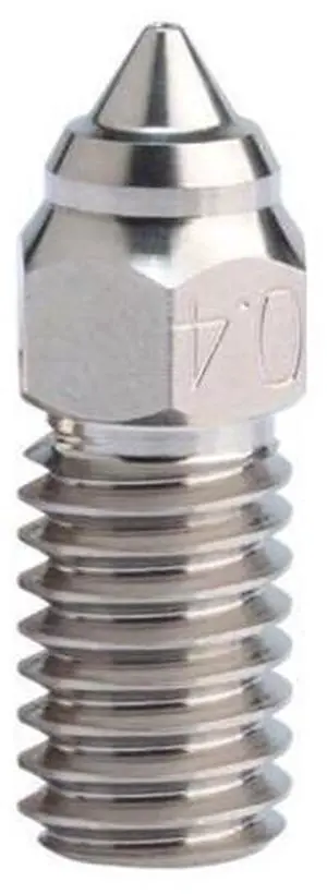 Hardness Nozzle for Neptune 4 Hardened Stainless Steel Brass 0.4mm Threaded 3D Printer Nozzles Replacement(Stainless steel) Hardness Nozzle for Neptune 4 Hardened Stainless Steel Brass 0.4mm Threaded 3D Printer Nozzles Replacement(Stainless steel)