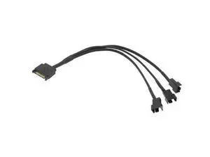 SATA 1 to 3 4-Pin Power Cable Multiplier PC Computer Cooling Fan Splitter Hub Converter Adapter Supply Extension Wire Cord SATA 1 to 3 4-Pin Power Cable Multiplier PC Computer Cooling Fan Splitter Hub Converter Adapter Supply Extension Wire Cord