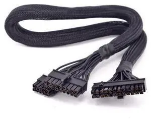 24Pin ATX Power Supply Cable 18+10Pin to 20+4 Pin Sleeved for Seasonic Snow Silent 750W 1050W PSU Modular 24Pin ATX Power Supply Cable 18+10Pin to 20+4 Pin Sleeved for Seasonic Snow Silent 750W 1050W PSU Modular