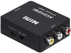 RCA to HDMI AV to HDMI 3RCA CVBS Composite Audio Video to 1080P HDMI Converter Adapter Supporting PAL/NTSC for PS3 TV STB VHS VCR PC Laptop Xbox Camera DVD Etc RCA to HDMI AV to HDMI 3RCA CVBS Composite Audio Video to 1080P HDMI Converter Adapter Supporting PAL/NTSC for PS3 TV STB VHS VCR PC Laptop Xbox Camera DVD Etc