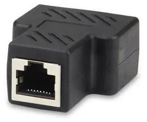 1 to 2 Ways LAN Ethernet Network Cable RJ45 Female Splitter Connector Adapter RJ45 Splitter Extender Socket Adapter For Laptop 1 to 2 Ways LAN Ethernet Network Cable RJ45 Female Splitter Connector Adapter RJ45 Splitter Extender Socket Adapter For Laptop
