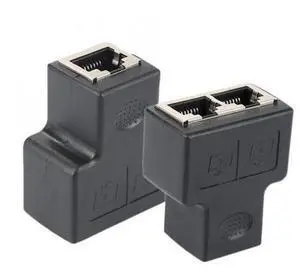 2pcs 1 To 2 Way RJ45 Female Splitter LAN Ethernet Network Cable Double Connector Adapter Port Coupler For Laptop Docking Station 2pcs 1 To 2 Way RJ45 Female Splitter LAN Ethernet Network Cable Double Connector Adapter Port Coupler For Laptop Docking Station