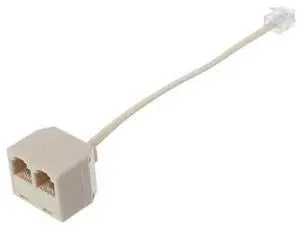RJ11 Male Female Telephone Machine Splitter Connector Adapter RJ11 Male Female Telephone Machine Splitter Connector Adapter