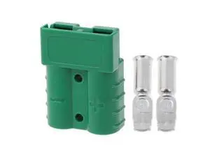 1PC Quick Connect Plug 50A 600V Battery Connector Adapter Plug Winch Connector Plug with 2 Terminal Pins AccessoriesGreen 1PC Quick Connect Plug 50A 600V Battery Connector Adapter Plug Winch Connector Plug with 2 Terminal Pins AccessoriesGreen