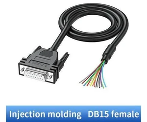 DB9 DB15 DB25 DB37 M/F connector RS232 Serial Cable D-SUB 9 pin 15 25 37 PIN male/female extension cable Cable length: 0.5M Color: DB15 female DB9 DB15 DB25 DB37 M/F connector RS232 Serial Cable D-SUB 9 pin 15 25 37 PIN male/female extension cable Cable length: 0.5M Color: DB15 female