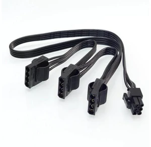 PCI-e 6Pin 1 to 3 IDE Female Power Supply Cable GPU 6Pin to 4Pin Molex Port Multiplier For Seasonic KM3 Series PCI-e 6Pin 1 to 3 IDE Female Power Supply Cable GPU 6Pin to 4Pin Molex Port Multiplier For Seasonic KM3 Series