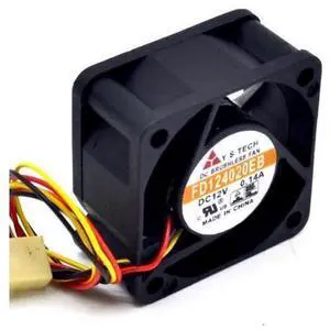1pcs FD124020EB 4020 40mm 12V super durable double ball bearing cooling fan 40*40*20mm 1pcs FD124020EB 4020 40mm 12V super durable double ball bearing cooling fan 40*40*20mm