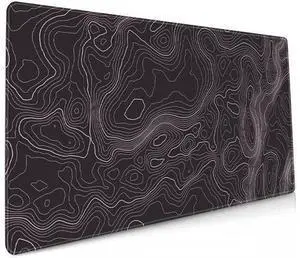 Large Gaming Mouse Pad Topographic Map Lines Contour Geographic Computer Keyboard Mouse Mat Desk Pad Non-Slip Desk Mat for Home Office Gaming Work, 35.4x15.7 in Large Gaming Mouse Pad Topographic Map Lines Contour Geographic Computer Keyboard Mouse Mat Desk Pad Non-Slip Desk Mat for Home Office Gaming Work, 35.4x15.7 in