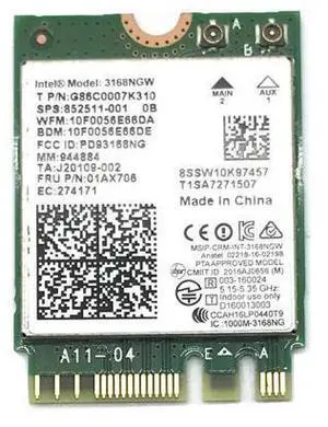 Dual band Wireless Mini Wlan For Intel 3168 AC 3168NGW NGFF M.2 802.11ac Wifi Bluetooth 4.2 Card 2.4G 5Ghz Network Wi-Fi Adapter Dual band Wireless Mini Wlan For Intel 3168 AC 3168NGW NGFF M.2 802.11ac Wifi Bluetooth 4.2 Card 2.4G 5Ghz Network Wi-Fi Adapter