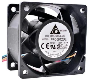 PFC0612DE 6cm 60mm fan 6038 60mm fan DC12V 1.68A 4-wire PWM server power large air volume cooling fan PFC0612DE 6cm 60mm fan 6038 60mm fan DC12V 1.68A 4-wire PWM server power large air volume cooling fan