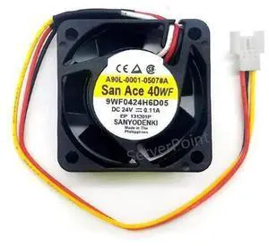 9WF0424H6D05 4020 DC 24V 0.11A 3-P axial cooling fan waterproof 9WF0424H6D05 4020 DC 24V 0.11A 3-P axial cooling fan waterproof
