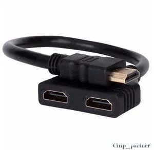 10 HDMI Splitter 1 in 2 out Cable HDMI Male to 2 Female Port Convert Split Cable 10 HDMI Splitter 1 in 2 out Cable HDMI Male to 2 Female Port Convert Split Cable