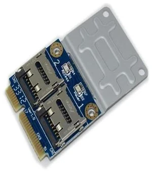 FOR 2 SSD HDD for Laptop Dual Micro SD SDHC SDXC TF to Mini PCIe Memory Card reader mPCIe to 2 mini-sdcards mini pci-e adapter FOR 2 SSD HDD for Laptop Dual Micro SD SDHC SDXC TF to Mini PCIe Memory Card reader mPCIe to 2 mini-sdcards mini pci-e adapter