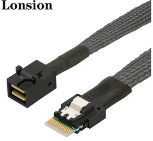 FOR -Fast PCIE 4.0 SAS SFF-8654 Cable 4i to Mini SAS HD SFF-8643 Adapter For server FOR -Fast PCIE 4.0 SAS SFF-8654 Cable 4i to Mini SAS HD SFF-8643 Adapter For server