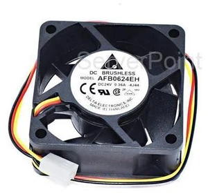 Genuine AFB0624EH 24V 0.36A 3-Pin 60x60x25mm DC Brushless Fan Genuine AFB0624EH 24V 0.36A 3-Pin 60x60x25mm DC Brushless Fan