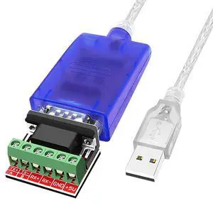 USB to RS422 RS485 Serial Port Converter Adapter Cable with FTDI Chip Support Windows 10, 8, 7, XP and Mac with ESD Protection (6ft/1.8meter) USB to RS422 RS485 Serial Port Converter Adapter Cable with FTDI Chip Support Windows 10, 8, 7, XP and Mac with ESD Protection (6ft/1.8meter)