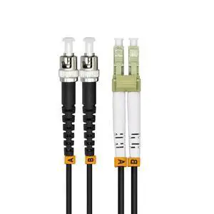 10Meters 33FT LC to ST 10/40/100Gbs OM4 Outdoor Armored Duplex 50/125 Fiber Optic Cable Jumper Optical Patch Cord Multimode 10M LC-ST 10Meters 33FT LC to ST 10/40/100Gbs OM4 Outdoor Armored Duplex 50/125 Fiber Optic Cable Jumper Optical Patch Cord Multimode 10M LC-ST