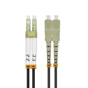 10Meters 33FT LC to SC 10/40/100Gbs OM4 Outdoor Armored Duplex 50/125 Fiber Optic Cable Jumper Optical Patch Cord Multimode 10M LC-SC 10Meters 33FT LC to SC 10/40/100Gbs OM4 Outdoor Armored Duplex 50/125 Fiber Optic Cable Jumper Optical Patch Cord Multimode 10M LC-SC